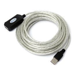 -USB Active Amplification Repeater Verlängerungskabel für Computer Plug Extender Lead Line Cord 5M
