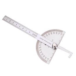 round ruler UK - Stainless Steel 180 Degree Protractor Angle Ruler Round Head Digital Angle Finder Rotary Measuring Tools