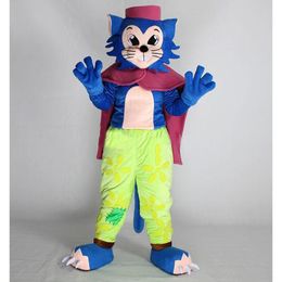 2018 Discount factory sale Cartoon Character Blue Cat Mascot Costume Fancy Birthday Party Dress Halloween Carnivals Costumes