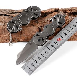 1Pcs X72 EDC Pocket Folding Knife 440C Titanium Coated Blade Steel Handle Outdoor Survival Tactical Folding Knives EDC Gear