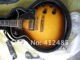 Top quality tobacco burst Colour LP G CUSTOM with Golden hardware Electric guitar in stock no case