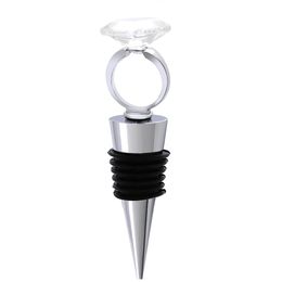 Creative Diamond Ring Design Wine Bottle Stopper It keeps your opened wine fresh for several days.