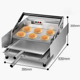 Bakery equipment 220V commercial baked hamburger machine price electric home double hamburger maker machine for sale