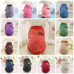 Fashion Dog Clothes Multi Colors Puppy Cat Knitting Sweater For Autumn And Winter Keep Warm Pet Supplies 7gg BB