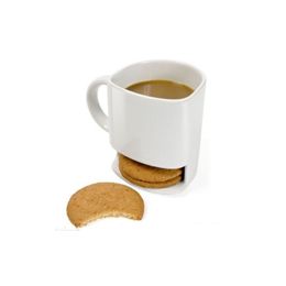 250ml Ceramic Coffee Cup Side Cookie Biscuit Pocket Holder Milk Juice Lemon Drinkware For Friend Birthday Gift