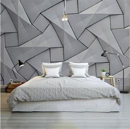 Modern 4D Wall Paper for Walls Cement Silk Cloth Wallpapers Stereoscopic Gray Mural Bedroom Living Room Decorative Wallpapers