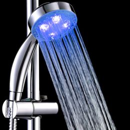 LED Luminous Water Shower Head Faucet Nozzle Hand-held Automatic Hydroelectric Colourful Light Bathroom Shower Accessories