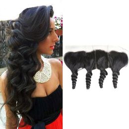 Indian Human Hair Mink 13X4 Lace Frontal 4 By 13 Pre Plucked Loose Wave Virgin Hair Products Yirubeauty 10-24nch