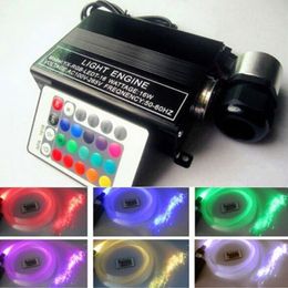 RGB colorful LED plastic Fiber Optic Star Ceiling Kit Light 150pcs 0.75mm 2M 16W RGB optical Lights Engine 24key Remote