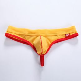 Gay Underwear Men G Strings Hole Breathable Jockstrap String Homme Slip Sexy Erotic Homens Mens Thongs and Cueca Underpants