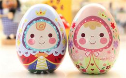 Egg Shape Metal Box,Fashion Wedding Suppllies Candy Packaging for Baby Birthday Party,Tea Storage Boxes Tin Box