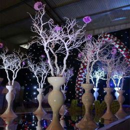 New Arrival Wedding Props Decorations White Coral Tree Branches Ornament Wedding Centrepiece DIY Road Leads 10pcs/lot