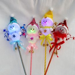 Christmas decorations glowing snowman stick Christmas children's toys