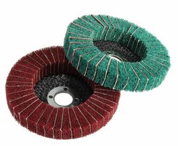 Wholesale Free Shipping High Quality 100mm 120/240 Grit Nylon Fibre Wheel Abrasive Polishing Buffing Disc