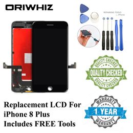 Top Grade For iPhone 8 Plus Lcd Screen Display Touch Digitizer Assembly Replacement with Gift Tool Kit 1PCS Free Shipping