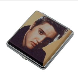 20 Pack Printed Leather Cigarette Case Foreign Singer Pattern Leather Cigarette Case