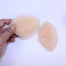 Invisible silicone gel bra bikini push up gather insert breast pads 3D with nipple increased cleavage small chest savior