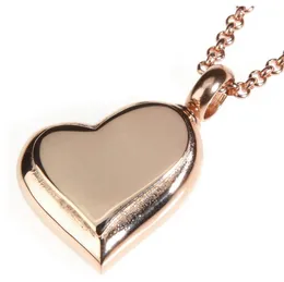 Jewellery stainless steel pendant Customised oblique heart-shaped cremated urn pendant to commemorate lover's pet bone hair funeral cremation necklace