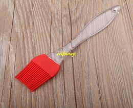 100pcs/lot 20.5*4cm Big Silicone Oil Brush Baking Brushes Cake Butter Bread Pastry Brush BBQ Basting Brush