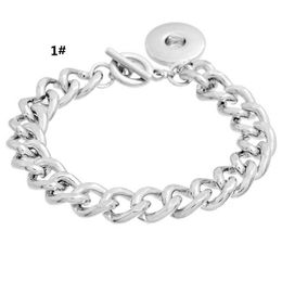 Fashion Elegant Snap Button Jewelry Metal Lether Charm Bracelets fit Noosa Chunk Snap for Women Wholesale 3 designs choose