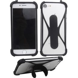 Silicone frame Phone Cases with holder For Smart Phone Cell Phone Rubber Cover Universal Bumper Case