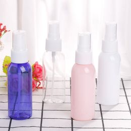 Empty 50ml emulsion perfume Packing Bottles cosmetic facial Cleanser wash cream Plastic pet white liquid soap Foam bottle Atomizer spray