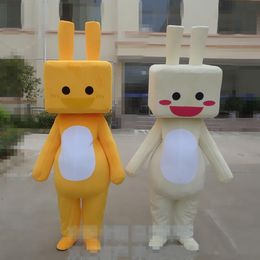 Hot 2018 Sale Cartoon Mascot Custom Cute Rabbit Dress Fancy Dress Costume Shool Event Birthday Party Costume Mascot
