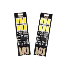 Ampoule Carte Lampe Trousseau Poche Blanche Mini Usb Commutateur Tactile 4Led aa