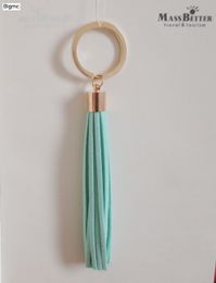 Hot Tassel Key Chain Women charm bag keychains women Key Holder Korean velvet leather Car Key Ring party gift Jewellery