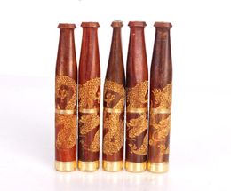 Red acid Dragon carving cigarette holder 13mm red acid cigarette holder disposable Philtre cartridge smoking set