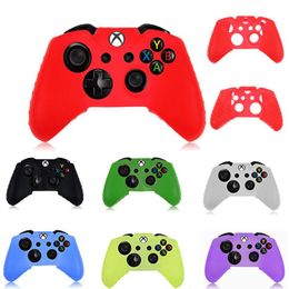 Soft Rubber Silicone Protective Skin Sleeve Case Cover for Microsoft Xbox one Wireless Game Controller DHL FEDEX EMS FREE SHIPPING