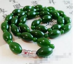 Green jade road pass necklace chain female spinach green jade necklace factory direct gift wholesale