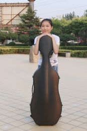 Yinfente cello case Mixed Carbon Fibre Strong Light 4.5kg 4/4 Hard Case Black Colour Full size Yinfente