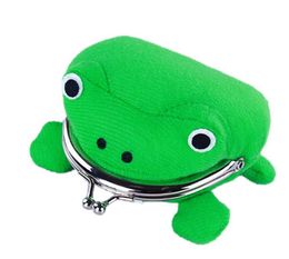 Frog Coin Case Purse Charm Key Soft Furry Plush Bag Green Anime Cosplay Wallet Plush Novelty Bags For Children Adults