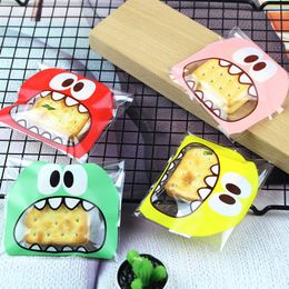 OPP Packaging Bags Big Mouth Eyes Cartoon Style Food Cakes Pastries Plastic Bag Cookie Candy Gift Eco Friendly 2 8st ff