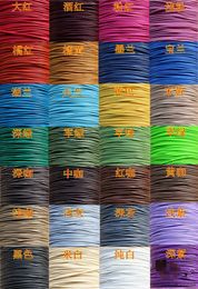 20colors/lot 1mmx 20m waxed polyester/poly cord/string waterproof DIY thong necklace bracelet leather craft free shipping HOT