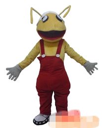 Custom Yellow ant mascot costume Adult Size free shipping