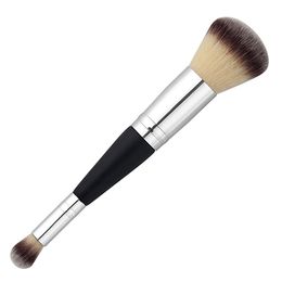popfeel Double-head Foundation Brushes Powder Eyeshadow Blush Brushes Face Makeup Tool Pincel Maquiagem Wood Handle