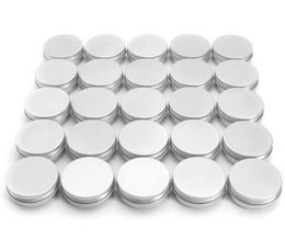 15ml Aluminium Balm Tins pot Jar 15g comestic containers with screw thread Lip Balm Gloss Candle Packaging 500pcs