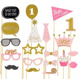 1st Birthday I Am One Kraft Paper Banner Baby Boy Girl My 1 Party Decoration First Year Garland Bunting Supplies