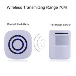 Professional Wireless Digital Doorbell with PIR Sensor Infrared Detector Induction Alarm Door Bell Home Security