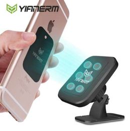 Yianerm 6 Magnet Magnetic Car Phone Holder 3M Stick Car Mount Dashboard Stand For iPhone X 6 6s 7/Plus,Samsung,Xiaomi,Huawei,LG