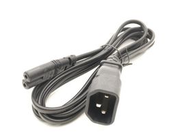 High Quality C14-C7 Extension Power Cord ,1 FT C14-C7 IEC 3P Male to 2P F 0.32M