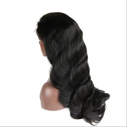 Lace Wigs Brazilian Lace Human Hair Wigs Body Wave Pre Plucked Lace Wigs for Brazilian Black Women Shipp by Epacket 1b Color