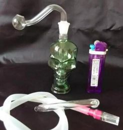 Classic Coloured Glass Hookah Skull Bones, Colour Random Delivery, Wholesale Glass Hookah Accessories, Glass Bongs Accessories