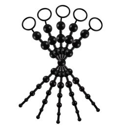 12 inch Anal Toy Colour Jelly Anal Beads Sex Orgasm Vagina Plug Play Pull Ring Ball Stimulator Butt Beads for Women