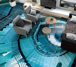 floor 3d wallpaper custom 3d murals High-grade staircase spiral 3d flooring photo wall murals self adhesive floor wallpaper