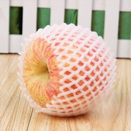 Fruit Foam White EPE Foam Mesh Sleeve Net Thick Fruit Foam Sleeve Net for Apple Packing Material 12cm*7cm QW7124