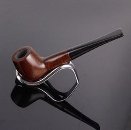 New hot selling ebony handmade custom made pipe circulating portable cigarette Philtre accessories