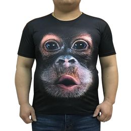 gorila camiseta Desconto Moda de Manga Curta Homens Verão O Pescoço Macaco 3D Gorila Tee T-Shirt Casual Top Solto Plus Size S-6XL